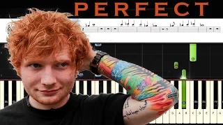 Ed Sheeran - Perfect - Piano tutorial WITH NOTES - HOW TO PLAY