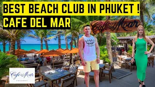 BEST BEACH CLUB in Phuket! Cafe Del Mar, Kamala Beach #phuket #thailand #nightlife #travel #vlog