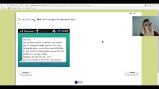 Video 188 Norskprøven: A1-A2 Skriv en invitasjon