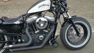 Vance & Hines mit Thor Cat System auf Harley Davidson Sportster Forty Eight