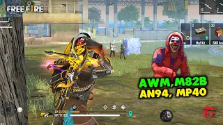 Play with AWM, M82B, AN94, MP40 OverPower Ajjubhai and Amitbhai Gameplay - Garena Free Fire