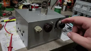 ham radio reception on 12AU7 regenerative receiver