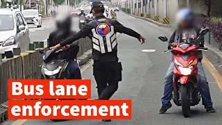 Bus lane violators apprehended by iact