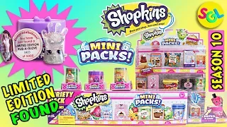 Shopkins Season 10 LIMITED EDITION FOUND | Mini Packs (Collector’s Edition) Blind Bag Toy Surprise