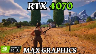 RTX 4070 Fortnite Chapter 5 Max Graphics | Gameplay | 1440p | DLSS | Ray Tracing
