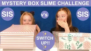 MYSTERY BOX SLIME SWITCH UP CHALLENGE | SIS v’s SIS | Ruby & Raylee