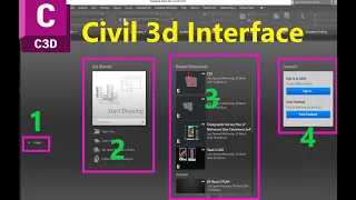 Chapter-1 | The Basic | AutoCAD Civil 3d Interface | AutoCAD Civil 3d Tabs, Panel and Workspaces