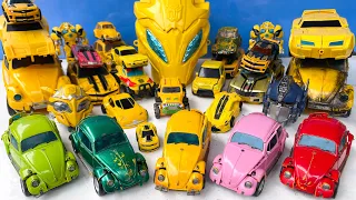 Complete Bumble Transformers 7 Colors Pink, Green, Yellow, Red - Robot Assembling Tobot, JBC Train.