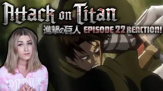 LEVI vs FEMALE TITAN! ATTACK ON TITAN SEASON 1: EPISODE 22 REACTION!