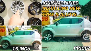 Installed New Alloys & Tyre In Maruti Ignis |PLATI ALLOYS|  Yokohama Tyres 175/65/R15.