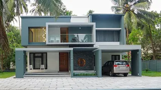 Modern double storey home with elegant interior and exterior
