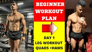 Beginner Complete LEG Workout Plan | DAY 1