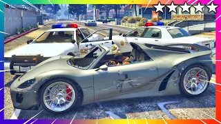 GTA 5 Police Chase - Best Car - 811 | GTA V Five Star Cop Battle Funny Trolling Moments