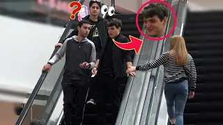 Touching Hands On Escalator Prank 2022 | Prank in Georgia | Best of Just For Laughs