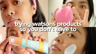 trying watsons products so you don't have to