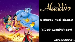 Aladdin : A Whole New World - Video Comparison [English] [HD]