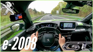 2021 Peugeot e-2008 GT - Autobahn Top Speed Drive POV