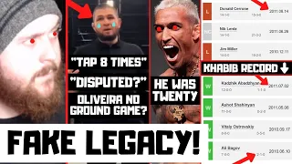 Oliveira Fought Legends While Khabib Fought Plumbers? Khabib Insults Oliveira Reaction