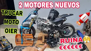 Reparar Pit Bike 190 y TRUCAR la 140 a Oier🚀 Montar 2 motores nuevos y muelles de válvulas duros👌