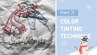 How to color tint with crayons on fabric Embroidery