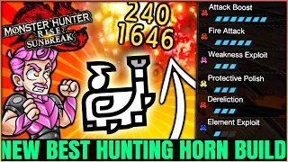 Hunting Horn is OP Now - New Best Endgame Build & All 5 Elements - Monster Hunter Rise Sunbreak!