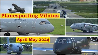 Planespotting in Vilnius April, May 2024. Government and Military aircrafts.