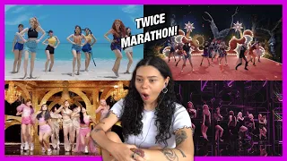 TWICE 'Dance The Night Away' & 'YES or YES' MV REACTION! + 'Feel Special' & 'FANCY' MV REWATCH!