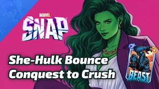 She-Hulk Bounce is on a Conquest to CRUSH our opponents - Marvel SNAP