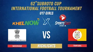 Subroto Cup 2023 U-17 Junior Girls | Tripura Vs Mizoram Highlights