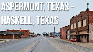 Aspermont, Texas to Haskell, Texas! Drive with me on a Texas highway!