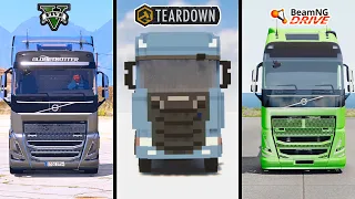 GTA 5 VOLVO FH TRUCK VS TEARDOWN TRUCK VS BEAMNG VOLVO FH TRUCK - WHICH IS BEST?