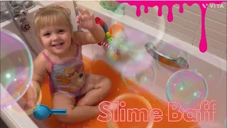 So cool‼️Slime Baff part 2! Red edition❤️ Next time I want BLUE!