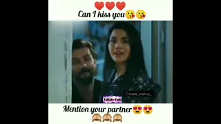 Can I kiss your cheek kiss Romantic couple status cute crazy couple status😜whatsapp status #tukurtuk