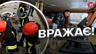 💪З'явилось потужне відео навчань ВМС України на одному з катерів