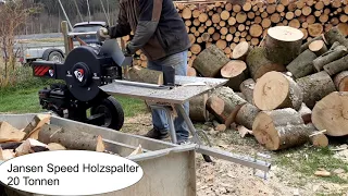 Jansen Speed Holzspalter 20 Tonnen