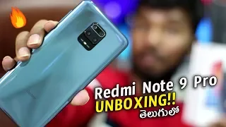 Redmi Note 9 Pro Retail Unit Unboxing & Initial Impressions || In Telugu