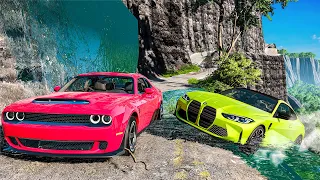 ❄️ SAMOCHODY I NAJTRUDNIEJSZA DROGA NA ŚWIECIE!?| BeamNG Drive