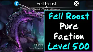 Gems of War - Fell Roost Pure Faction Level 500 (No Potions)