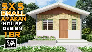 5x5 SMALL AMAKAN HOUSE DESIGN (25 SQM)