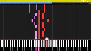 J.S. Bach - Sinfonia No. 15 in B minor (BWV 801) [Synthesia Tutorial]