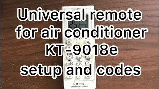 Remote control setting KT-9018E universal air conditioner remote control