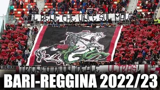 Bari-Reggina, Serie B [13/05/2023] Cori a ripetere curva sud reggina