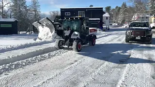 2022 Bobcat Toolcat UW56 Snowploughing/plowing with V-Blade