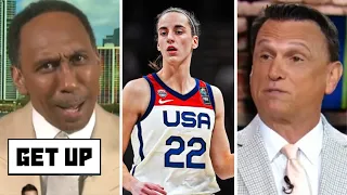 GET UP | Team USA is stupid, Idiotic! - Stephen A thinks Caitlin Clark should be on the Olympic team