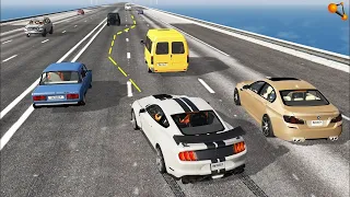 High Speed Traffic Car Crashes - BeamNG Drive