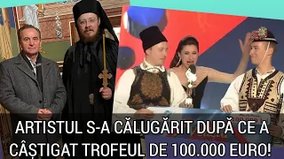 Artistul s-a calugarit dupa ce a castigat trofeul de 100.000 lei! Imagini emotionante de la slujba