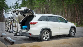 Solo Car Camping in the Rain with my Mountain Bike