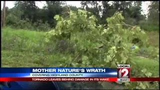 EF0 tornado causes damage in Highland County
