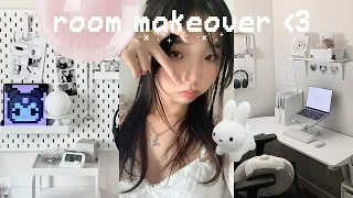 🎧 SMALL ROOM MAKEOVER: aesthetic, desk + wall decor, pinterest-inspired, minimal 2023⋆ ˚｡⋆୨୧˚