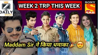 Sony Sub TRP List // Week2 SonySAB TRP // Serials TRP Of This Week // Week 3 SAB TV TRP // TRP